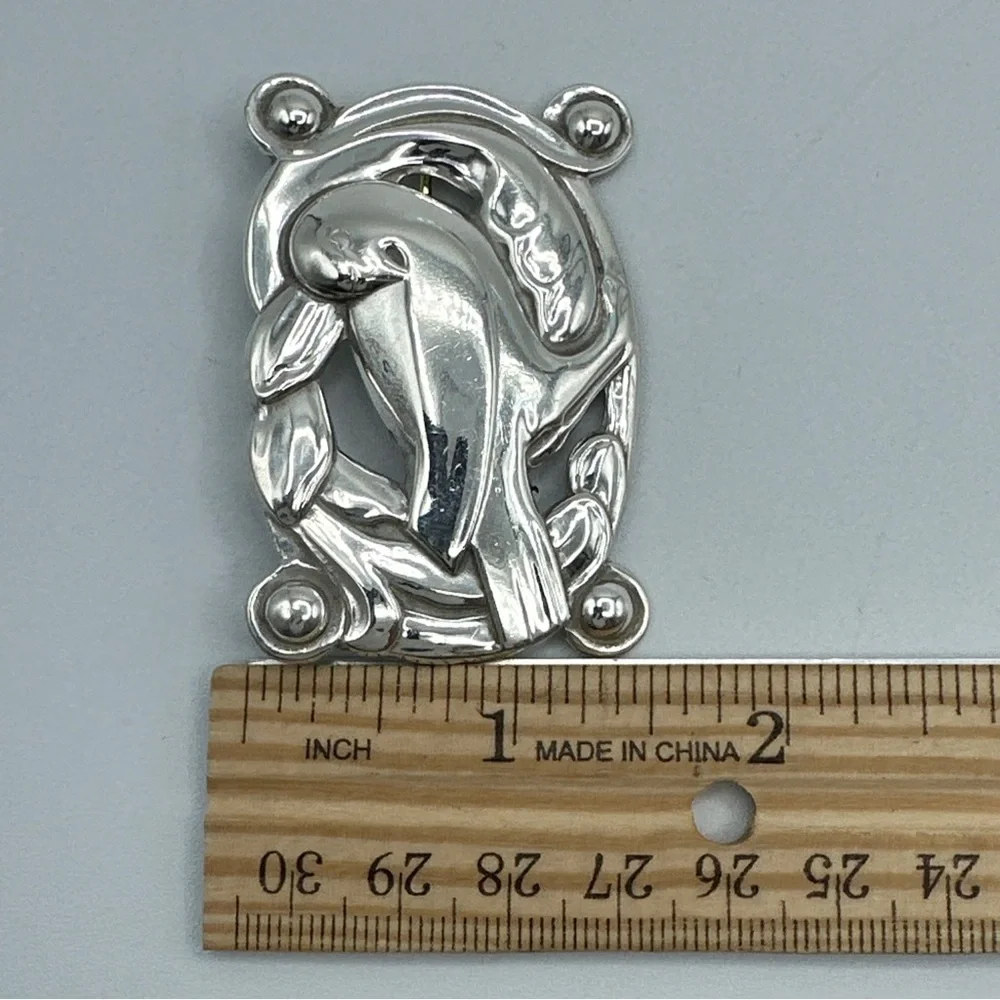 Coro Norseland‎ Sterling Large Dove Pin#364.
